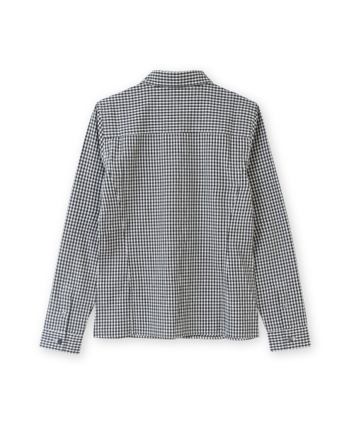BROWNYARD（ブラウンヤード）の「Wスリムチェックシャツ、ブラックチェック（シャツ/ブラウス・レディース・その他・1/2）」の2枚目の写真