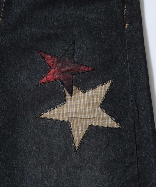 SITRY(シトリー)の「Plaid Pattern Motif Logo Barrel Leg Denim Pants/チェック柄 モチーフ ロゴ バレルレッグデニムパンツ ワイドデニムパンツ(デニムパンツ・メンズ・ブルー系その他/ブラック系その他2/ブルー系その他2/ブラック系その他/ブルー系その他3/ブラック系その他3・M/L)」の21枚目の写真