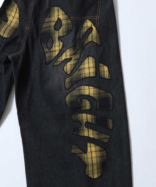 SITRY(シトリー)の「Plaid Pattern Motif Logo Barrel Leg Denim Pants/チェック柄 モチーフ ロゴ バレルレッグデニムパンツ ワイドデニムパンツ(デニムパンツ・メンズ・ブルー系その他/ブラック系その他2/ブルー系その他2/ブラック系その他/ブルー系その他3/ブラック系その他3・M/L)」の17枚目の写真