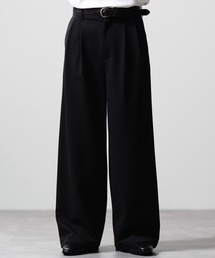 CLEL(�N���C��)�́yCLEL�zHerringbone Prime TR Stripe 2Tuck Slacks / �w�����{�[���v���C��TR �X�g���C�v2�^�b�N�X���b�N�X(�X���b�N�X)