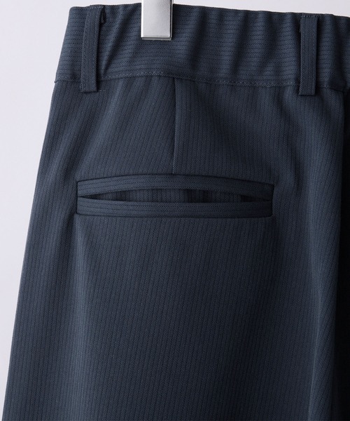 CLEL】Herringbone Prime TR Stripe 2Tuck Slacks / ヘリンボーン