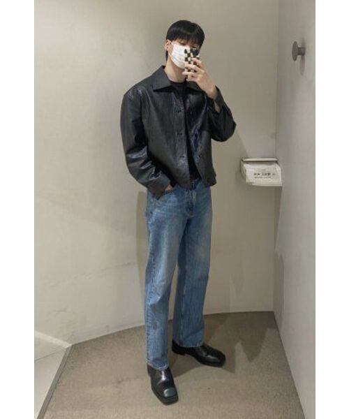 DRAW FIT（ドローフィット）の「ラインスモークレザージャケット [SMOKE BLACK]（ライダースジャケット・メンズ・その他・MEDIUM/X-LARGE/LARGE）」の3枚目の写真