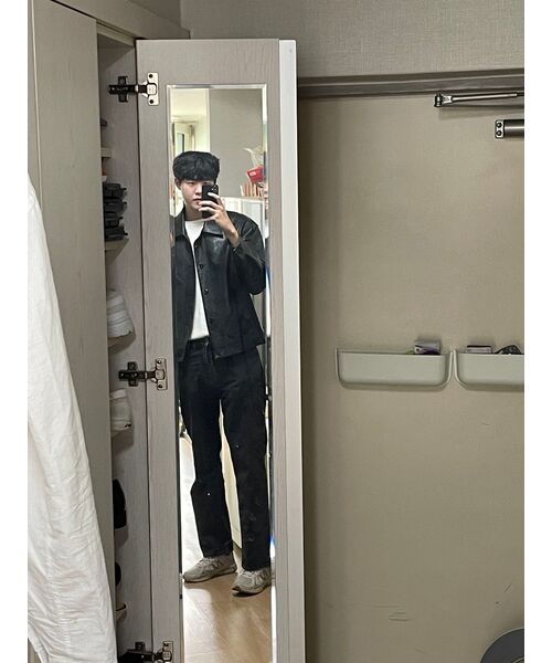 DRAW FIT（ドローフィット）の「ラインスモークレザージャケット [SMOKE BLACK]（ライダースジャケット・メンズ・その他・MEDIUM/X-LARGE/LARGE）」の7枚目の写真