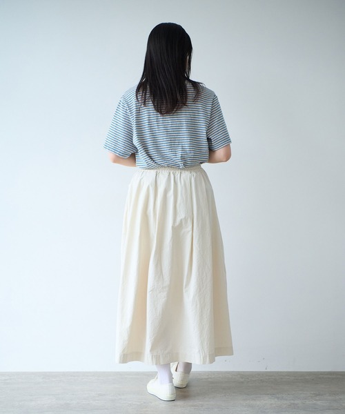 bulle de savon（ビュルデサボン）の「コットンダンプ タックポケットスカート（スカート・レディース・アイボリー・FREE）」の7枚目の写真
