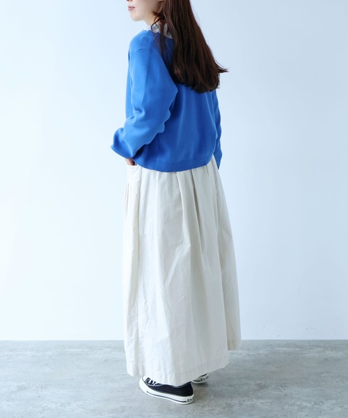 bulle de savon（ビュルデサボン）の「コットンダンプ タックポケットスカート（スカート・レディース・アイボリー・FREE）」の17枚目の写真