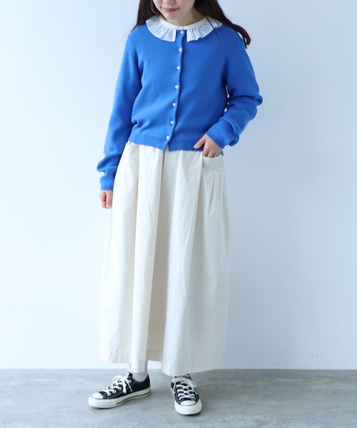 bulle de savon（ビュルデサボン）の「コットンダンプ タックポケットスカート（スカート・レディース・アイボリー・FREE）」の19枚目の写真