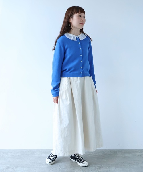 bulle de savon（ビュルデサボン）の「コットンダンプ タックポケットスカート（スカート・レディース・アイボリー・FREE）」の20枚目の写真