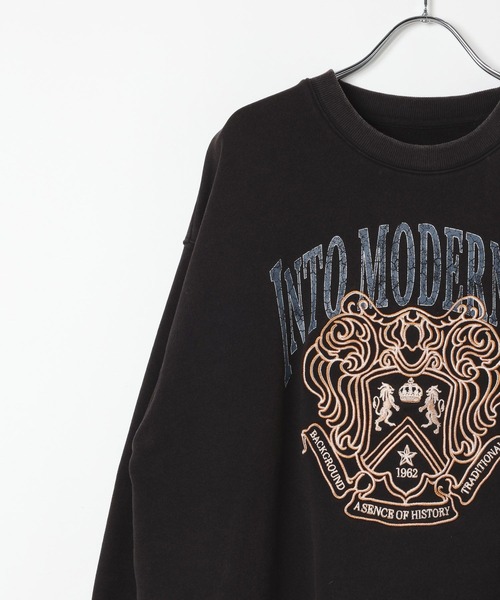 PAGEBOY（ページボーイ）の「【SHORT＆LONGの2サイズ展開】プレッピーカレッジスウェット（スウェット・レディース・グレー/チャコールグレー/モスグリーン・FREE/SMALL）」の16枚目の写真