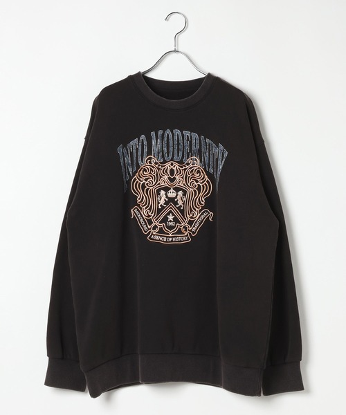 PAGEBOY（ページボーイ）の「【SHORT＆LONGの2サイズ展開】プレッピーカレッジスウェット（スウェット・レディース・グレー/チャコールグレー/モスグリーン・FREE/SMALL）」の13枚目の写真