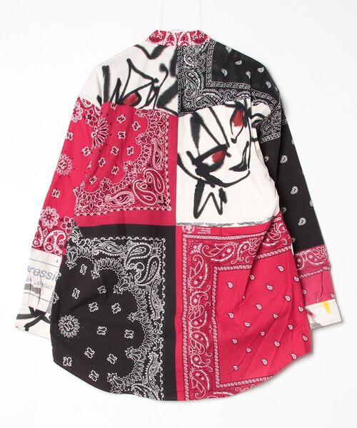 ONE DAY KMC （ワンデイケーエムシー）の「Children of the discordance / ×YAGI BANDANA PATCHWORK SHIRTS LS / COTDSH-141（シャツ/ブラウス・メンズ・レッド・2）」の2枚目の写真