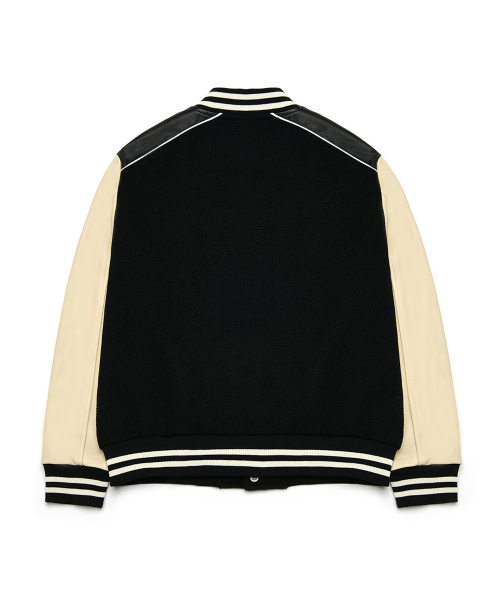ROLLINGSTUDIOS(ローリングスタジオ)の「TEDDY JACKET WOOL BLACK(スタジャン・メンズ・その他・SMALL/MEDIUM/LARGE/X-LARGE)」の2枚目の写真