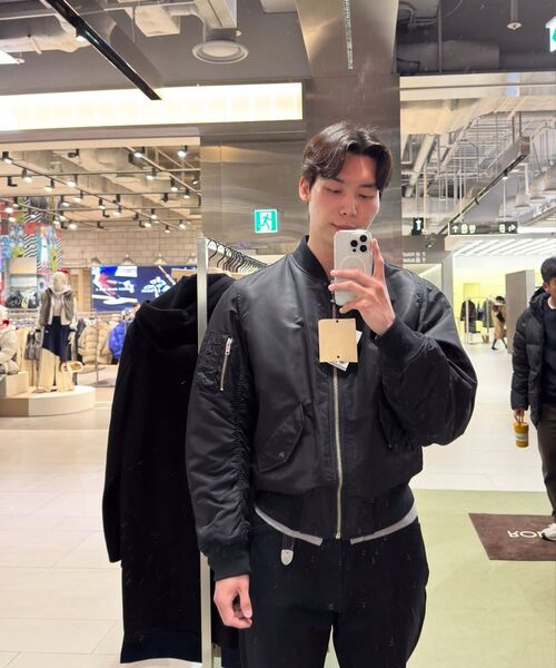ROLLINGSTUDIOS(ローリングスタジオ)の「TEDDY JACKET WOOL BLACK(スタジャン・メンズ・その他・SMALL/MEDIUM/LARGE/X-LARGE)」の4枚目の写真