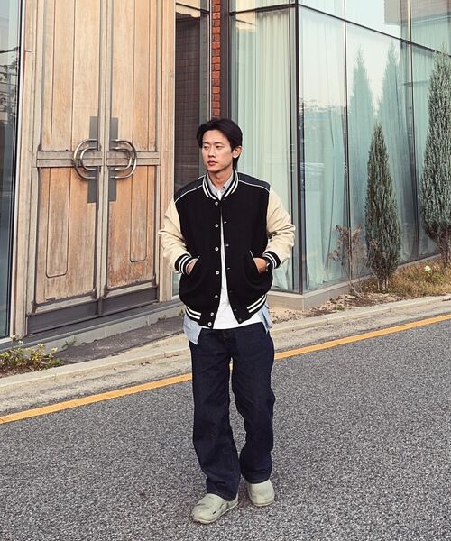 ROLLINGSTUDIOS(ローリングスタジオ)の「TEDDY JACKET WOOL BLACK(スタジャン・メンズ・その他・SMALL/MEDIUM/LARGE/X-LARGE)」の8枚目の写真
