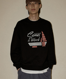CAMEL WORK（キャメルワーク）の「NO.034 ロウタイドレスキュースウェットシャツ(ブラック)（スウェット）」