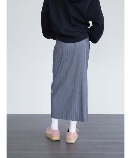 WHOLE PAPER(ホールペーパー)の「ツーラインロングスカート - グレー(スカート・レディース・グレー・SMALL/MEDIUM)」の6枚目の写真