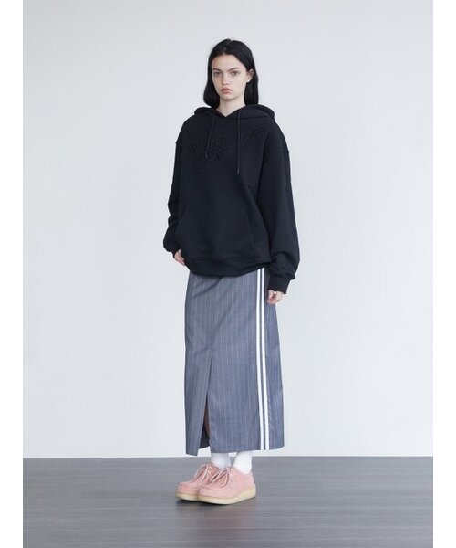 WHOLE PAPER(ホールペーパー)の「ツーラインロングスカート - グレー(スカート・レディース・グレー・SMALL/MEDIUM)」の7枚目の写真