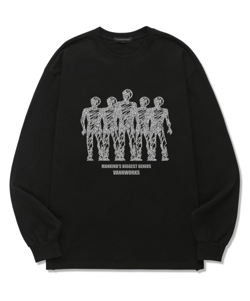 VANNWORKS(バンワークス)の「MANKIND ロングスリーブ (VLS0202) ブラック(Tシャツ/カットソー・レディース・その他・SMALL/MEDIUM/LARGE/X-LARGE/XX-LARGE)」の1枚目の写真