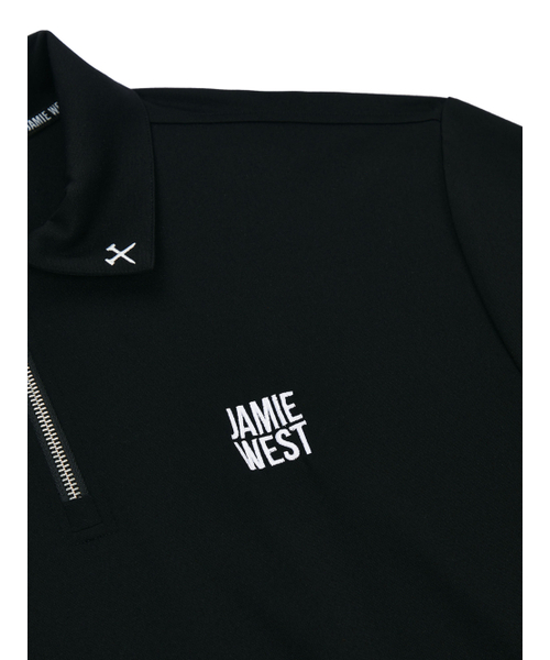 JAMIE WEST(ジェイミーウエスト)の「ハーフジップジャージーポイントカラーTシャツ(ブラック)(ポロシャツ・レディース・その他・MEDIUM/LARGE/X-LARGE)」の4枚目の写真