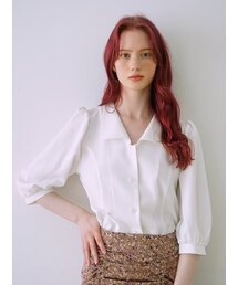 BIBYSEOB（バイバイソプ）の「プリンセスラインブラウスホワイト[T21]（シャツ/ブラウス）」