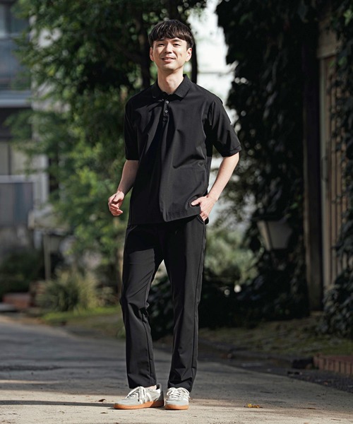 CALL&RESPONSE(コールアンドレスポンス)の「mhs2463- 半袖ポロ-NOBIRU P(262-1324-21)(ポロシャツ・メンズ・グレイッシュベージュ/ブラック・5/4/2)」の8枚目の写真