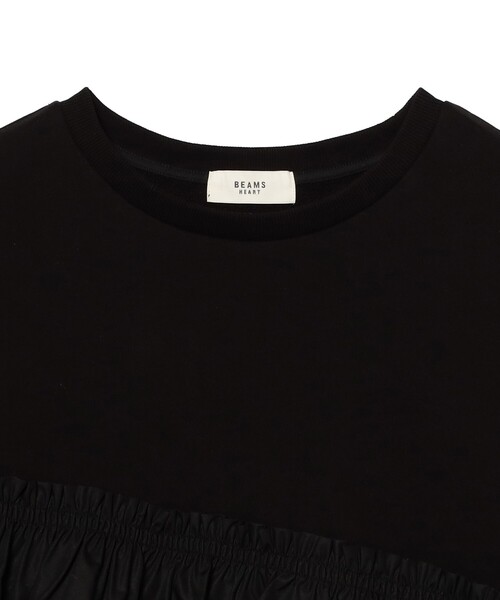 BEAMS HEART(ビームスハート)の「ペプラム ドッキング プルオーバー(Tシャツ/カットソー・レディース・オフホワイト/ブラック/サックスブルー・FREE)」の13枚目の写真