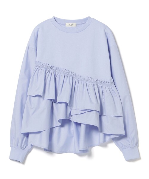 BEAMS HEART(ビームスハート)の「ペプラム ドッキング プルオーバー(Tシャツ/カットソー・レディース・オフホワイト/ブラック/サックスブルー・FREE)」の22枚目の写真