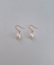 【HO'OKAHI】ひと粒 大粒淡水パールピアス