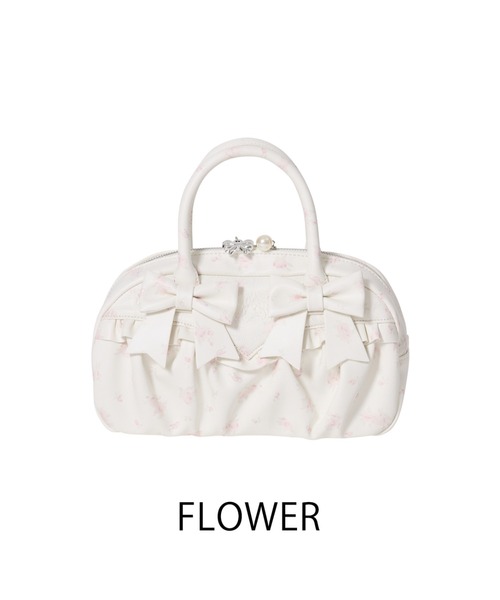 lacy ribbon boston bag（ボストンバッグ）｜Fiorforte（フィオル