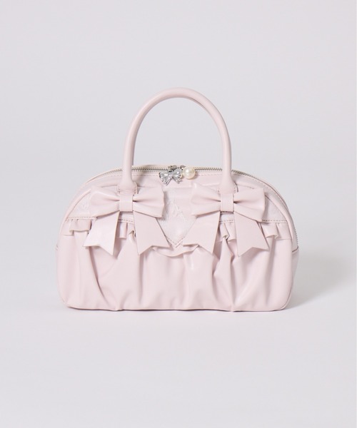 Fiorforte(フィオルフォルテ)の「lacy ribbon boston bag(ボストンバッグ・レディース・ホワイト/ピンク/ホワイト系その他・FREE)」の12枚目の写真