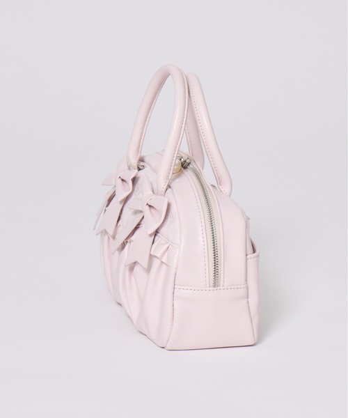 Fiorforte(フィオルフォルテ)の「lacy ribbon boston bag(ボストンバッグ・レディース・ホワイト/ピンク/ホワイト系その他・FREE)」の15枚目の写真