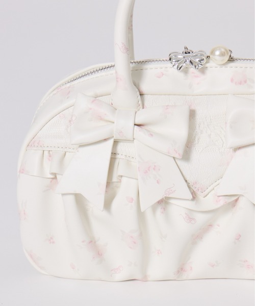 Fiorforte(フィオルフォルテ)の「lacy ribbon boston bag(ボストンバッグ・レディース・ホワイト/ピンク/ホワイト系その他・FREE)」の19枚目の写真