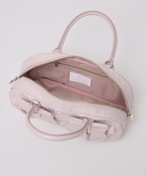 Fiorforte(フィオルフォルテ)の「lacy ribbon boston bag(ボストンバッグ・レディース・ホワイト/ピンク/ホワイト系その他・FREE)」の21枚目の写真