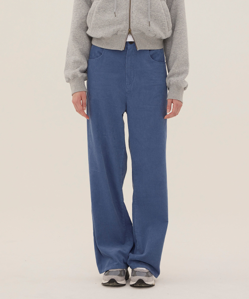 DANGLEDROP(ダングルドロップ)の「DGDP コーデュロイスタンダードワイドパンツ_ブルー(その他パンツ・レディース・その他・SMALL/MEDIUM)」の3枚目の写真