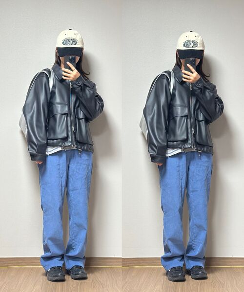 DANGLEDROP(ダングルドロップ)の「DGDP コーデュロイスタンダードワイドパンツ_ブルー(その他パンツ・レディース・その他・SMALL/MEDIUM)」の8枚目の写真