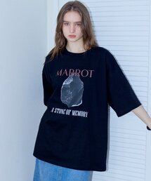 ストーンオーバーサイズTシャツ_ブラック