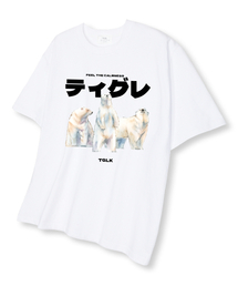 スリーホワイトベア オーバーサイズ 半袖Tシャツ ホワイト