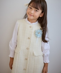 ROPE' PICNIC（ロペピクニック）の「【KIDS/キッズ】パールボタンツイードジャンパースカート/セレモニー対応・リンクコーデ（ジャンパースカート）」