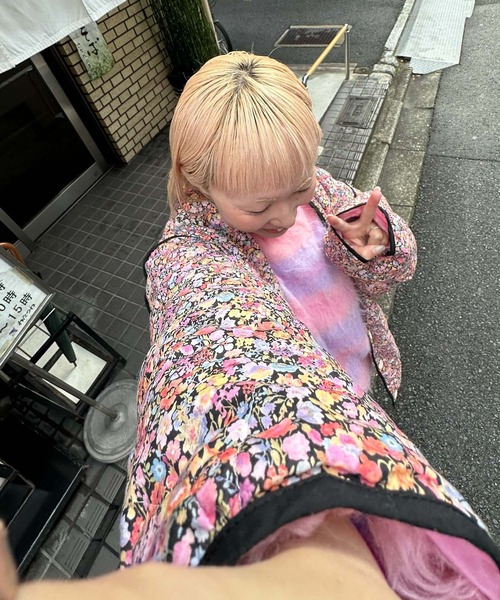 Alley Tokyo(アリートーキョー)の「ふっさふさシャギーボーダーニット(ニット/セーター・レディース・ミント/ピンク・FREE)」の5枚目の写真