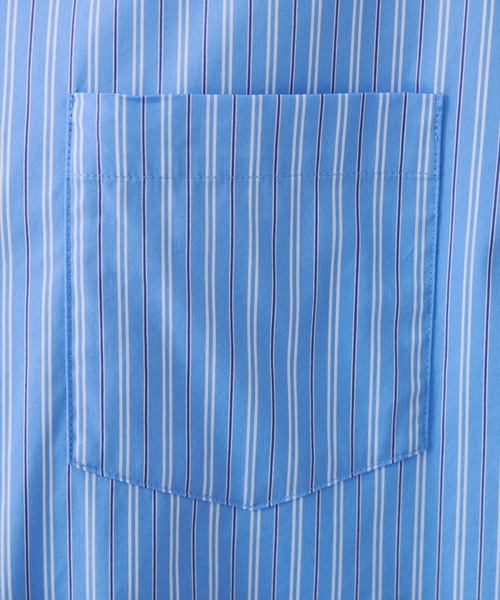 COLLAGE GALLARDAGALANTE(コラージュガリャルダガランテ)の「アレンジオーバーシャツ(シャツ/ブラウス・レディース・ホワイト/ネイビー/サックスブルー・FREE)」の9枚目の写真