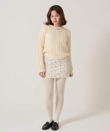 TINA：JOJUN（ティーナジョジュン）の「透かし編み ニットタイツ TINA：JOJUN（タイツ/ストッキング）」