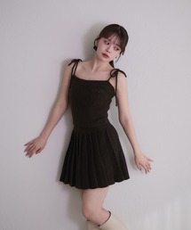 fupel（フぺル）の「knit cami skirt set / ニットキャミスカートセット（セットアップ）」