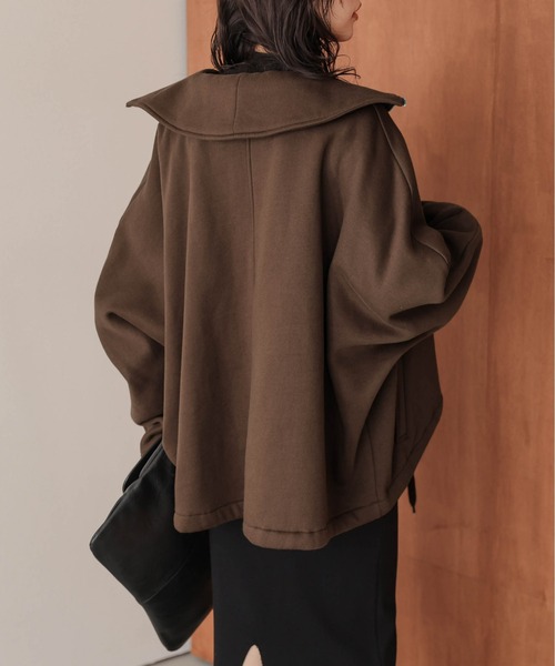 AMELY(エミリー)の「裏起毛ジップアップスウェットトップス(パーカー・レディース・グレー/ブラック/ブラウン・フリー)」の11枚目の写真