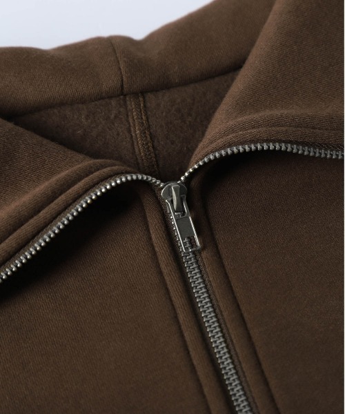 AMELY(エミリー)の「裏起毛ジップアップスウェットトップス(パーカー・レディース・グレー/ブラック/ブラウン・フリー)」の16枚目の写真