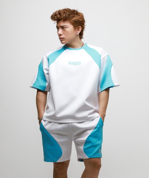 VANQUISH(ヴァンキッシュ)の「VANQUISH / ヴァンキッシュ スポーティー 半袖Tシャツ Ver.2(Tシャツ/カットソー・メンズ・ホワイト/グレー・M/L)」の1枚目の写真
