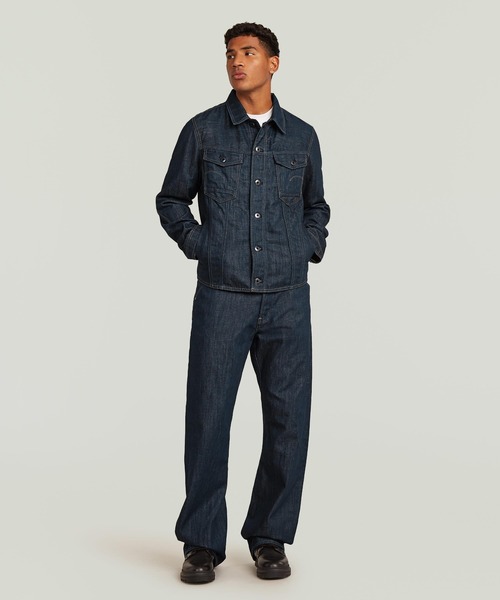 G-STAR（ジースター）の「Slim 3D Dart Jacket/立体裁断スリーブシームデザインデニムジャケット（デニムジャケット・メンズ・ダークインディゴブルー・X-LARGE/X-SMALL/LARGE/MEDIUM/SMALL）」の3枚目の写真