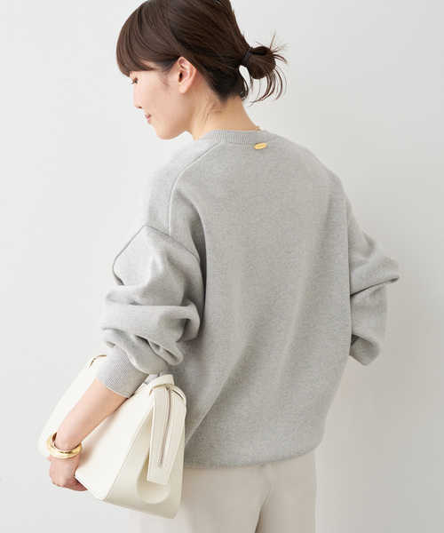 Deuxieme Classe（ドゥーズィエムクラス）の「*SMOOTH TOP クルーネック プルオーバー（ニット/セーター・レディース・ライトグレー/ベージュ・FREE）」の8枚目の写真