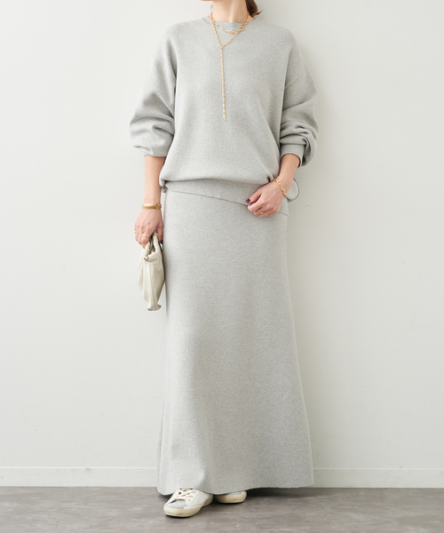 SMOOTH TOP クルーネック プルオーバー（ニット/セーター）｜Deuxieme