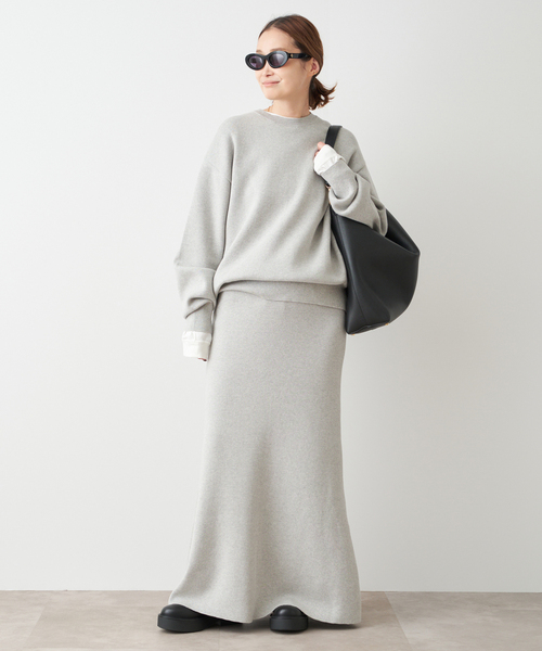 SMOOTH TOP クルーネック プルオーバー（ニット/セーター）｜Deuxieme