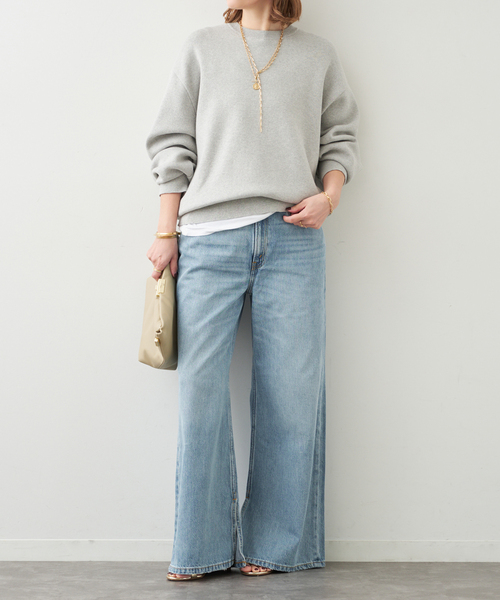 SMOOTH TOP クルーネック プルオーバー（ニット/セーター）｜Deuxieme