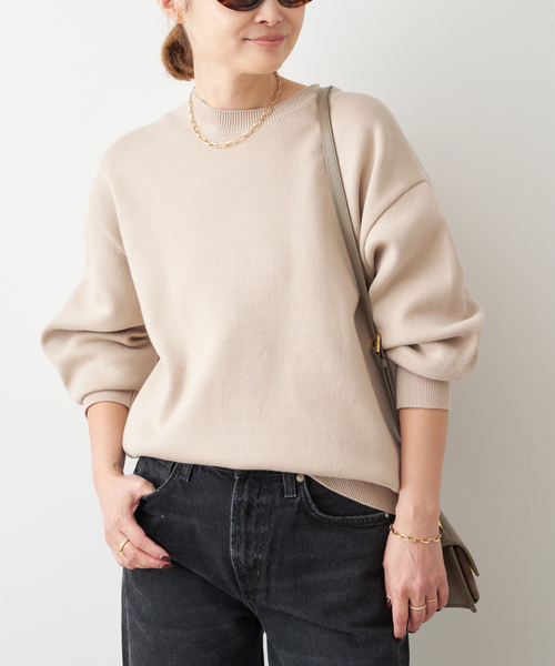 【美品】ミューズドゥーズィエムクラス　クルーネック プルオーバー　ニット　M SMOOTH TOP クルーネック プルオーバー（ニット/セーター）｜Deuxieme